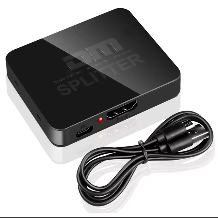 4K HDMI-compatible 1 x2 Splitter Switch 1 In 2 Out video distributor Amplifier Dual Display for box Pc Monitor projector laptop